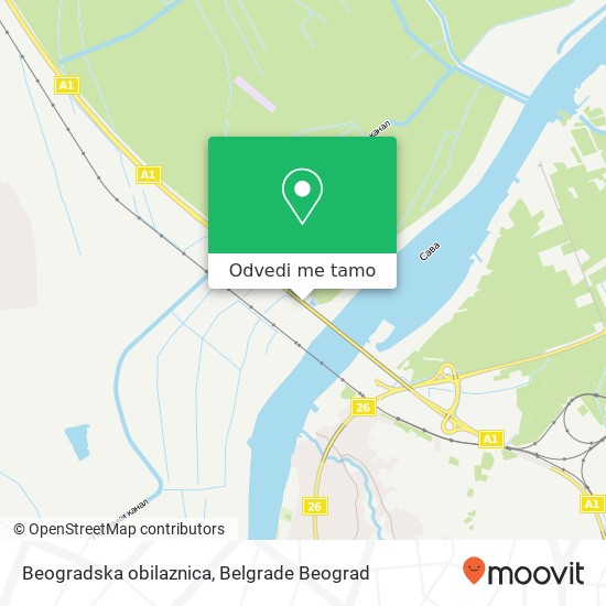 Beogradska obilaznica mapa