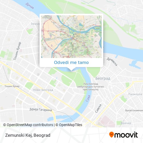 Zemunski Kej mapa