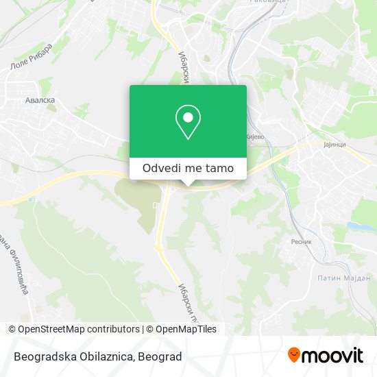 Beogradska Obilaznica mapa