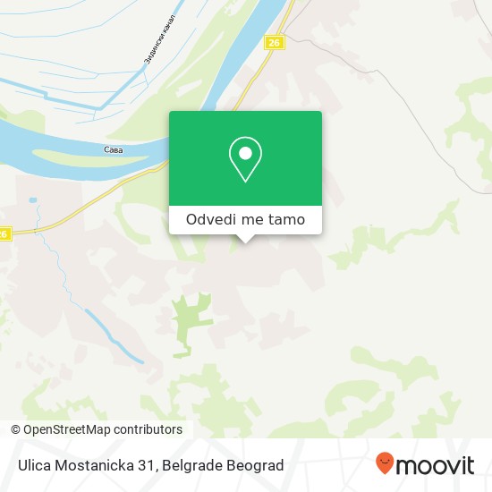 Ulica Mostanicka 31 mapa