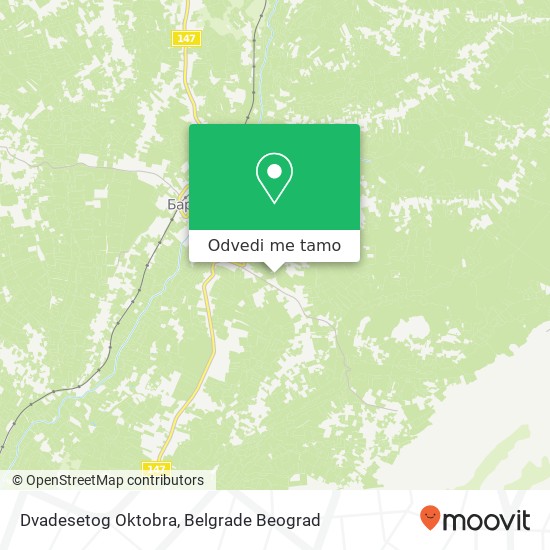 Dvadesetog Oktobra mapa