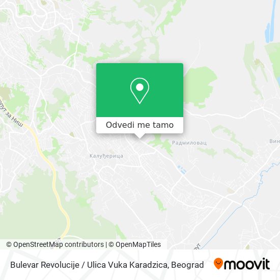 Bulevar Revolucije / Ulica Vuka Karadzica mapa