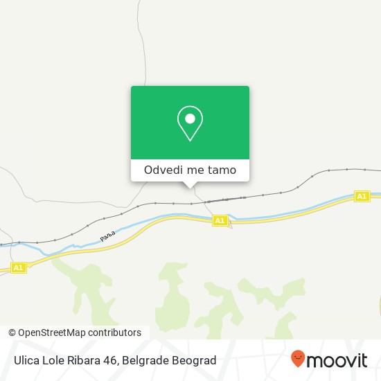 Ulica Lole Ribara 46 mapa