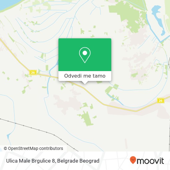 Ulica Male Brgulice 8 mapa