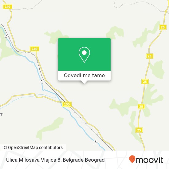 Ulica Milosava Vlajica 8 mapa