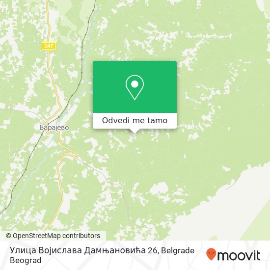 Улица Војислава Дамњановића 26 mapa