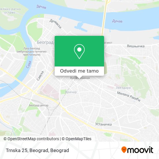 Trnska 25, Beograd mapa