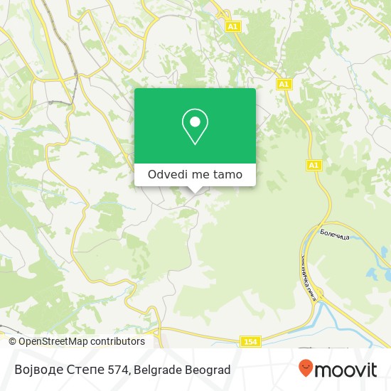 Војводе Степе 574 mapa