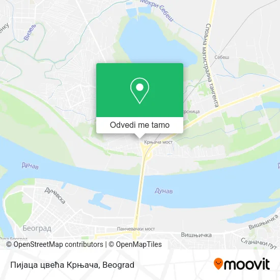 Пијаца цвећа Крњача mapa