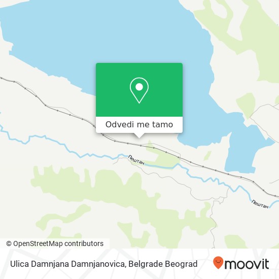 Ulica Damnjana Damnjanovica mapa