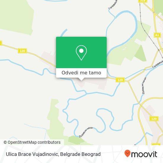 Ulica Brace Vujadinovic mapa