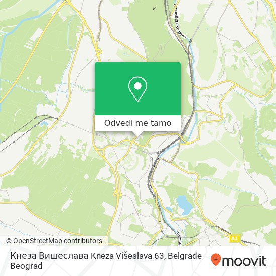 Кнеза Вишеслава Kneza Višeslava 63 mapa