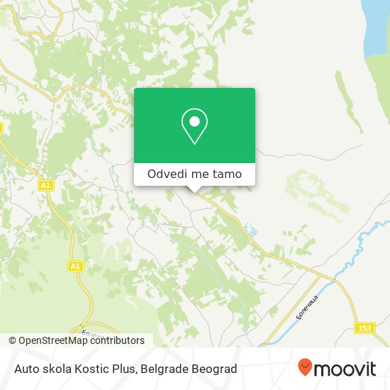 Auto skola Kostic Plus mapa