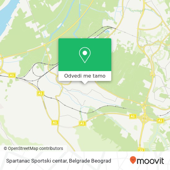 Spartanac Sportski centar mapa