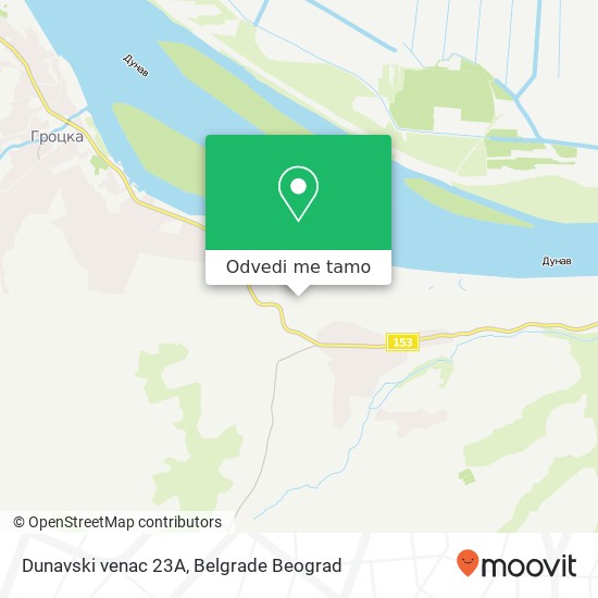 Dunavski venac 23A mapa