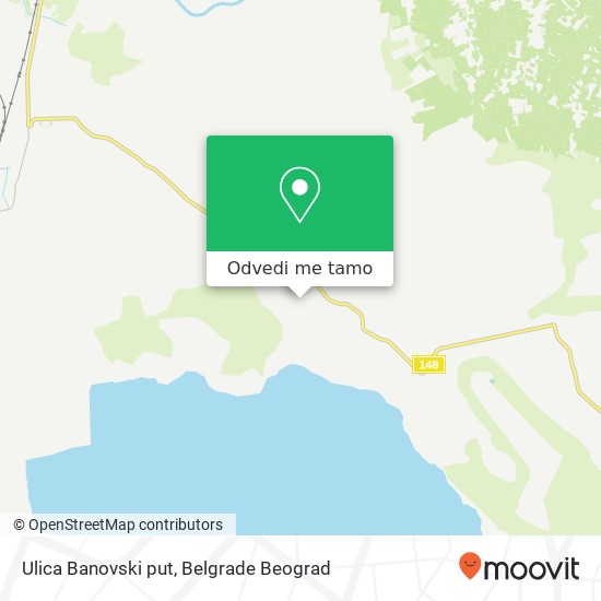 Ulica Banovski put mapa