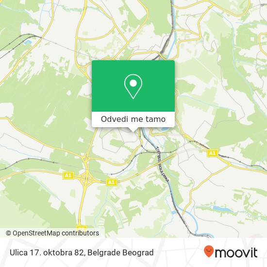 Ulica 17. oktobra 82 mapa