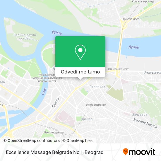 Excellence Massage Belgrade No1 mapa