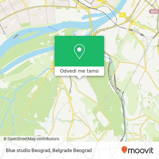 Blue studio Beograd mapa