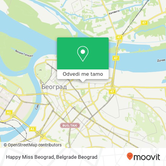 Happy Miss Beograd mapa