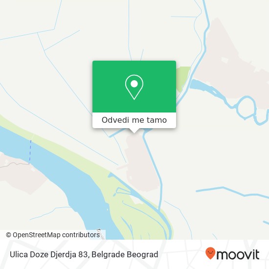 Ulica Doze Djerdja 83 mapa