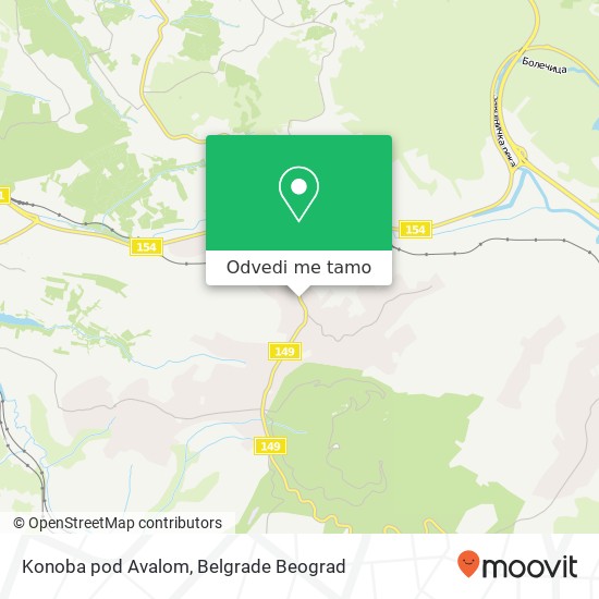 Konoba pod Avalom mapa