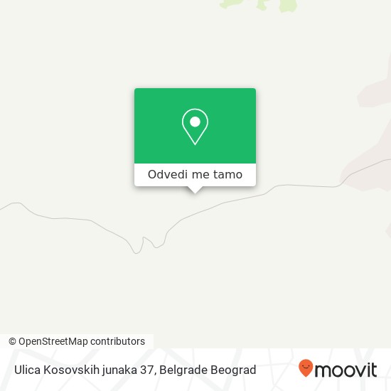 Ulica Kosovskih junaka 37 mapa