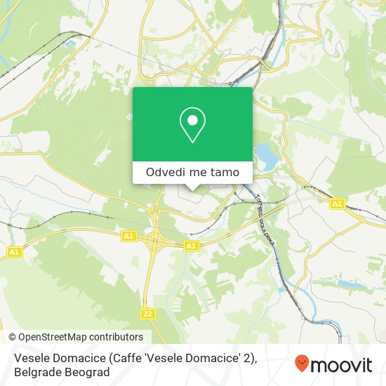 Vesele Domacice (Caffe 'Vesele Domacice' 2) mapa