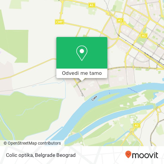 Colic optika mapa