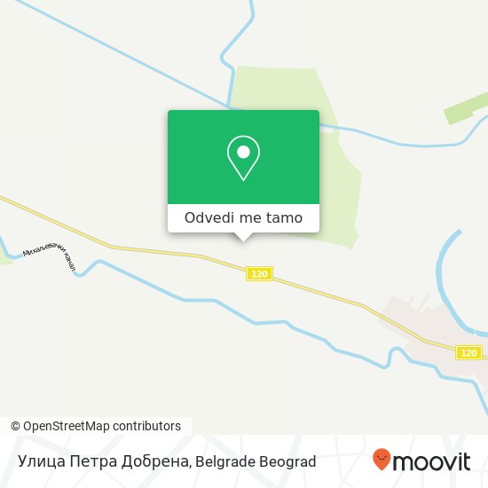 Улица Петра Добрена mapa