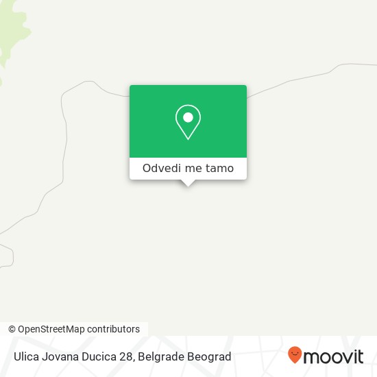 Ulica Jovana Ducica 28 mapa