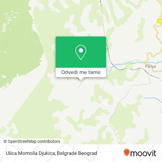 Ulica Momcila Djukica mapa