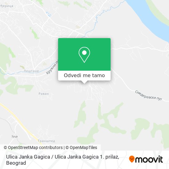 Ulica Janka Gagica / Ulica Janka Gagica 1. prilaz mapa