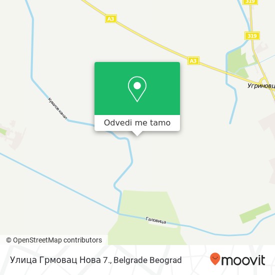 Улица Грмовац Нова 7. mapa