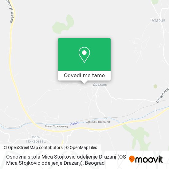 Osnovna skola Mica Stojkovic odeljenje Drazanj (OS Mica Stojkovic odeljenje Drazanj) mapa