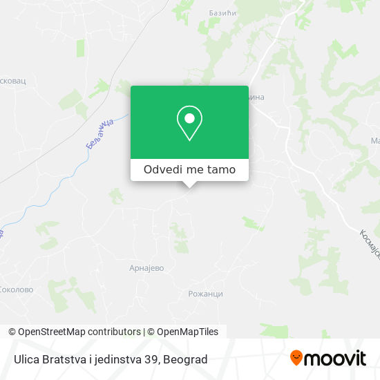 Ulica Bratstva i jedinstva 39 mapa