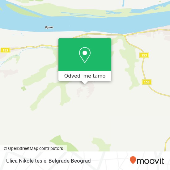 Ulica Nikole tesle mapa