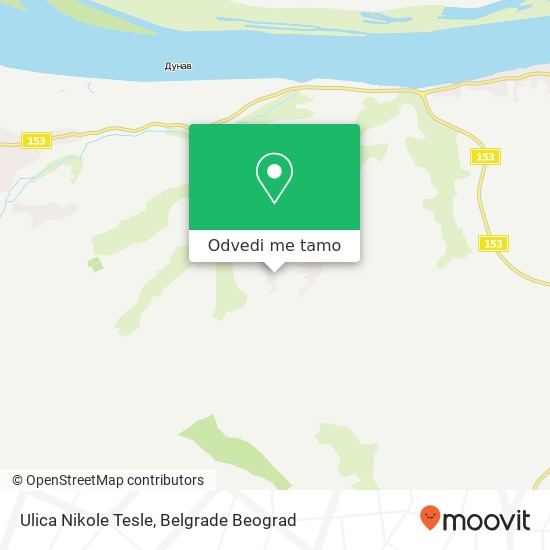 Ulica Nikole Tesle mapa