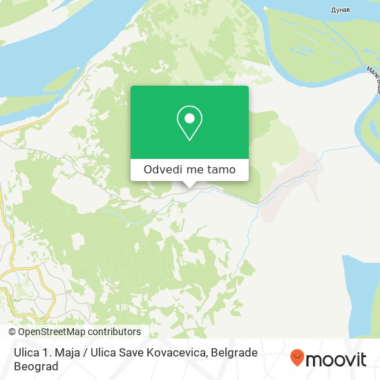 Ulica 1. Maja / Ulica Save Kovacevica mapa