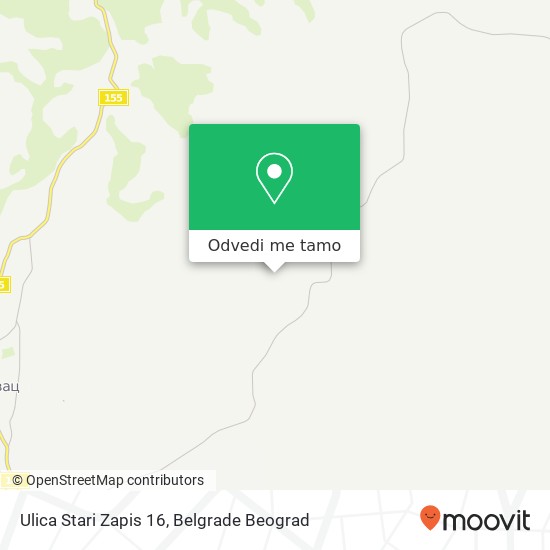 Ulica Stari Zapis 16 mapa