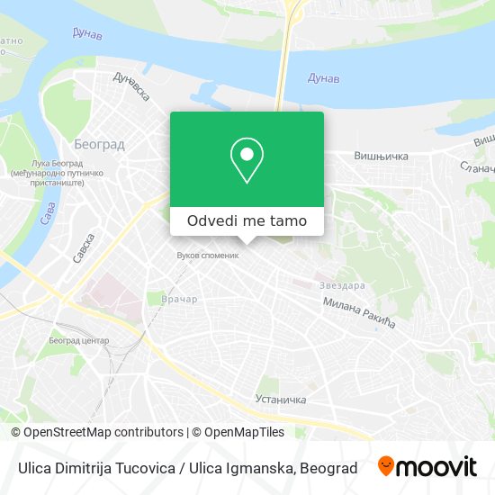 Ulica Dimitrija Tucovica / Ulica Igmanska mapa
