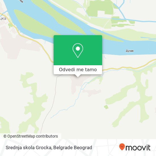 Srednja skola Grocka mapa