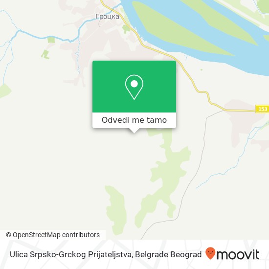 Ulica Srpsko-Grckog Prijateljstva mapa