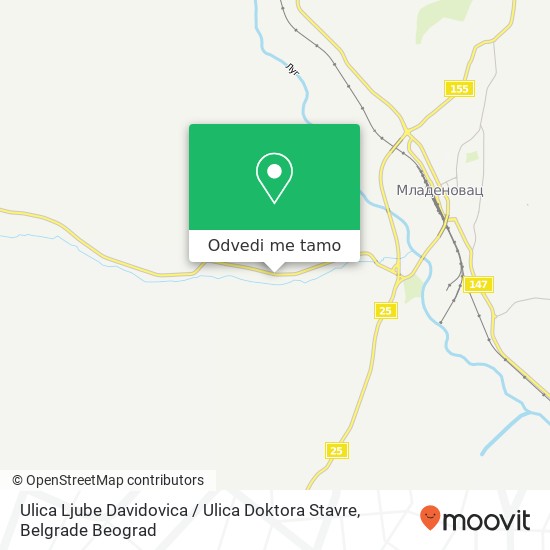 Ulica Ljube Davidovica / Ulica Doktora Stavre mapa