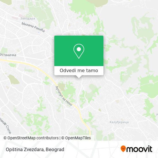 Opština Zvezdara mapa