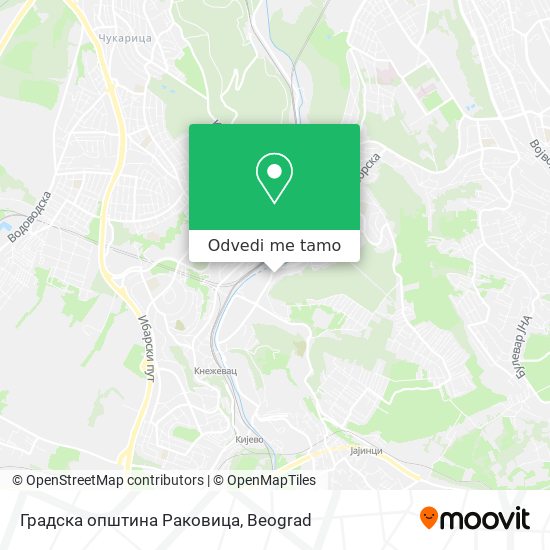 Градска општина Раковица mapa