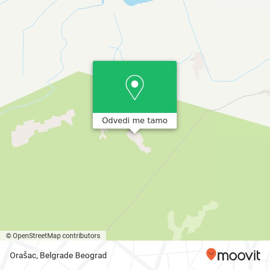 Orašac mapa