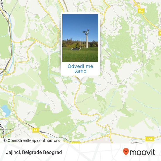 Jajinci mapa