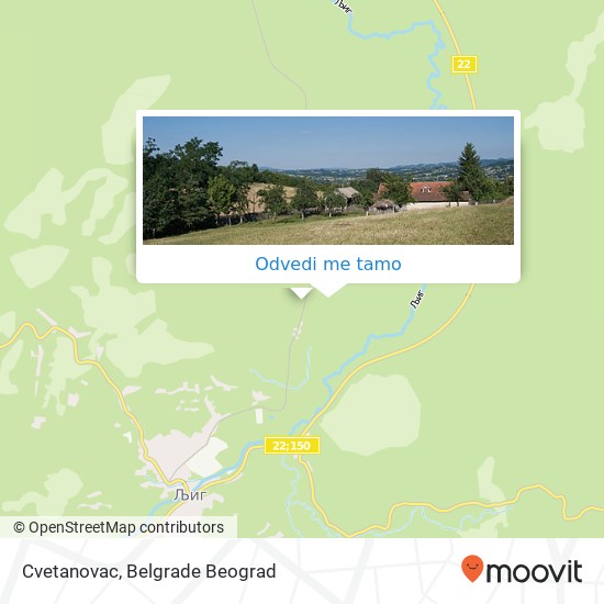 Cvetanovac mapa