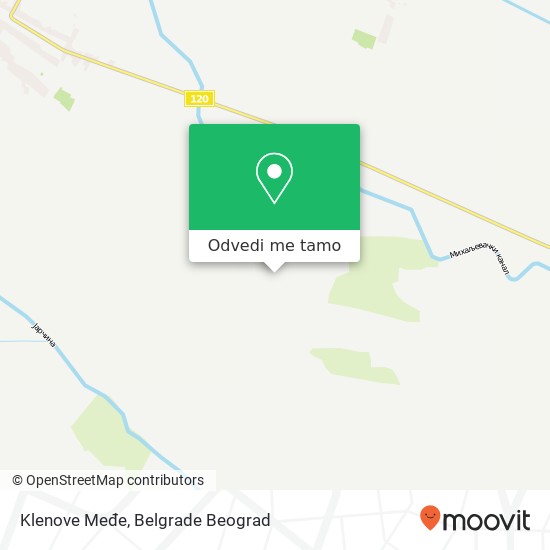 Klenove Međe mapa